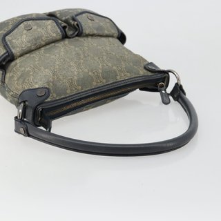 CELINE Paris Macadam Canvas Shoulder Bag Denim