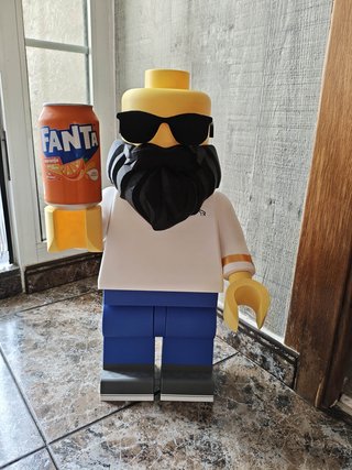 Muñeco estilo Lego personalizado 3D