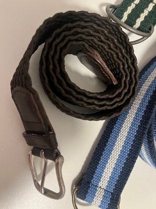 Cinturón trenzado marrón talla 90 (2 unidades)