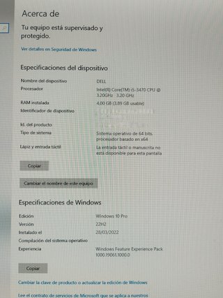 Computer desktop Dell + Monitor
