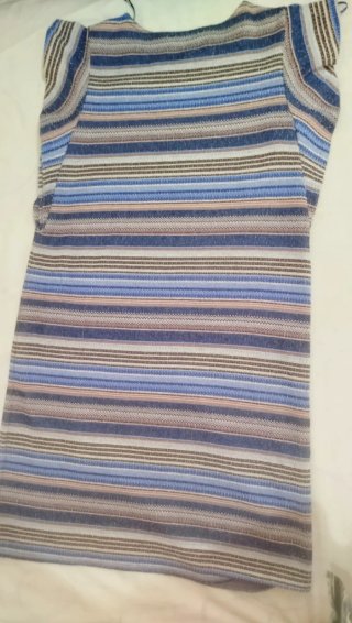 Vestido EDC Esprit franjas texturizado, S