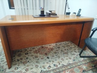 Muebles de despacho madera y cuero