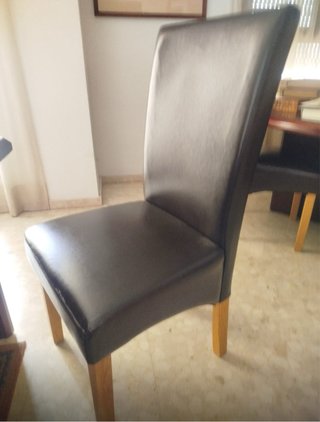 Muebles de despacho madera y cuero