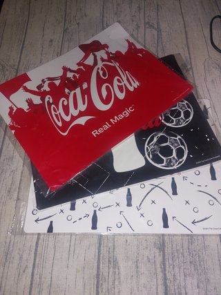 Set 3 Tovagliette in PVC Coca-Cola a tema Calcio