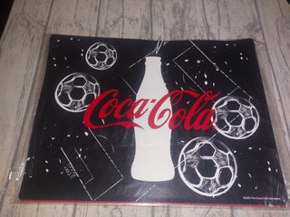 Set 3 Tovagliette in PVC Coca-Cola a tema Calcio