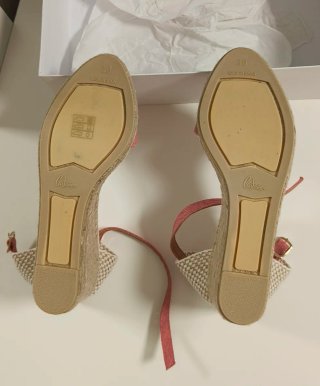 Alpargatas Castañer Talla 39 Beige/Rosa