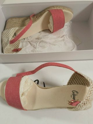 Alpargatas Castañer Talla 39 Beige/Rosa