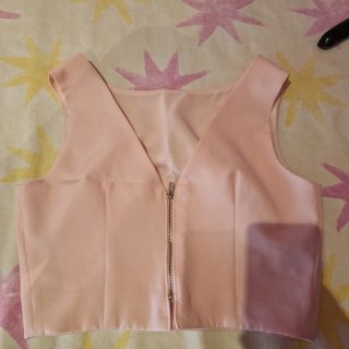 Elegante vestido de fiesta oro y rosa