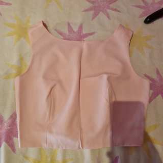 Elegante vestido de fiesta oro y rosa