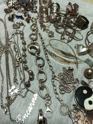 Lote Joyas Plata Variadas 358 gramos
