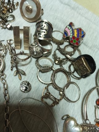 Lote Joyas Plata Variadas 358 gramos