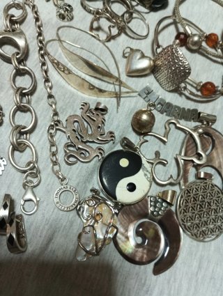 Lote Joyas Plata Variadas 358 gramos
