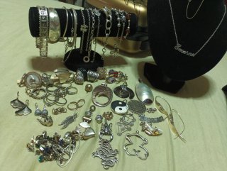 Lote Joyas Plata Variadas 410.2 gramos