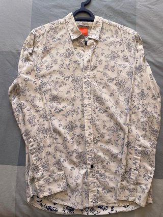 Camisa Zara Slim Fit Estampada Talla S