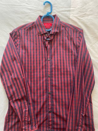 Camisa Zara Slim Fit Estampada Talla S