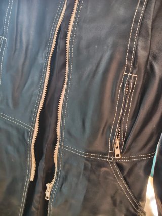 Abrigo de piel Pleid Sun Jeans Negro