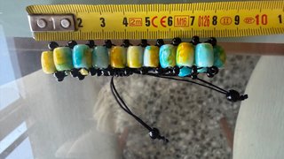 Pulsera de Cuentas de Comercio antiguas siglo:XIX
