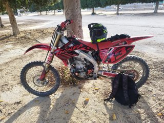 Honda 450cc Motocross/Enduro Roja