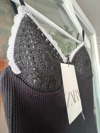 Vestido Negro Zara Talla XS Nuevo