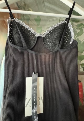 Vestido Negro Zara Talla XS Nuevo