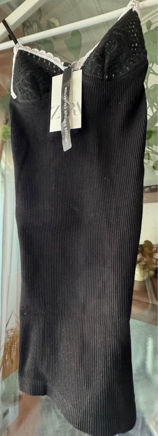 Vestido Negro Zara Talla XS Nuevo
