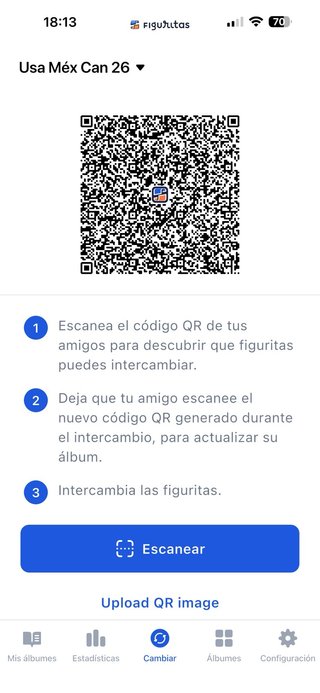 Cambio cromos Mundial 2026