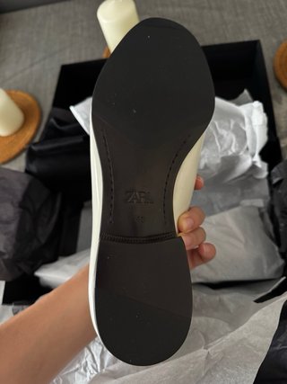 Mocasines de piel blancos Willy Chavarria x Zara