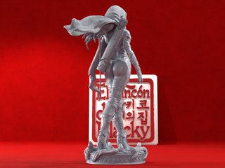 Figura Resina Elaria Shadowleaf, la arquera Elfa