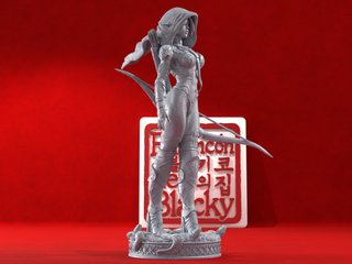 Figura Resina Elaria Shadowleaf, la arquera Elfa