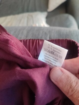Pantalón mujer granate talla 48