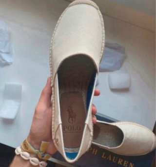 Alpargatas Polo Ralph Lauren crema