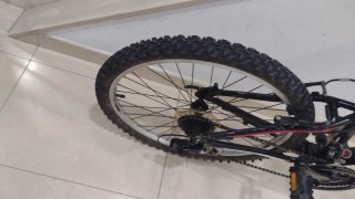 Bicicleta Montaña 24" Negra y Roja
