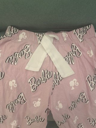 Pijama Barbie niña abotonado rosa