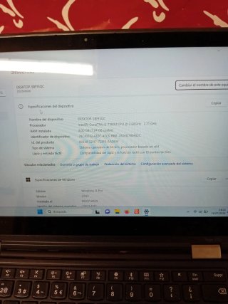 Lenovo Yoga 370 8GB RAM 256GB NVMe, táctil