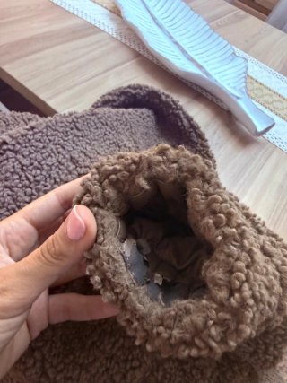 Chaqueta borreguito marrón