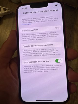 iPhone 13 Rosso 81%