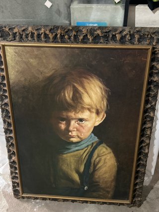 Cuadro El Niño Llorón Bragolin Original