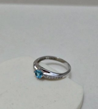 Anello in Argento 925 con Pietra Blu