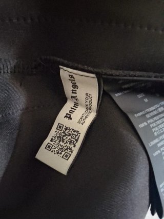 Pantaloncini Palm Angels neri con banda laterale