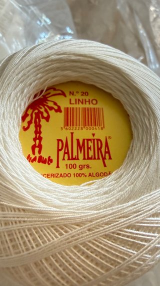 Linho Palmeira N.º 20 100gr Algodão