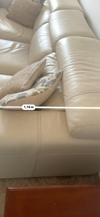 Sofá esquinero piel chaise longue
