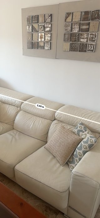 Sofá esquinero piel chaise longue