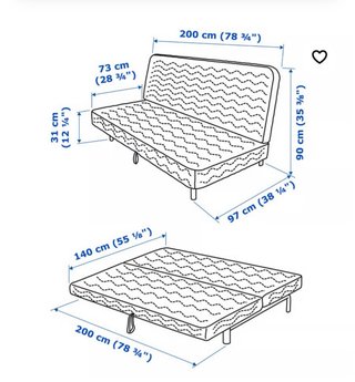 DA VENDERE! Divano letto Ikea a 3 posti