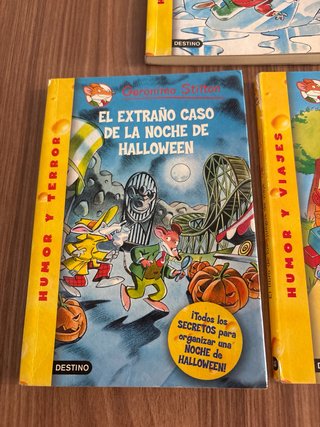 Colección de tres libros de Geronimo Stilton