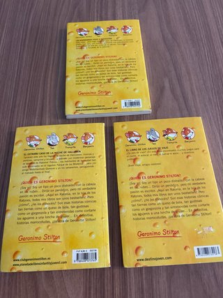 Colección de tres libros de Geronimo Stilton