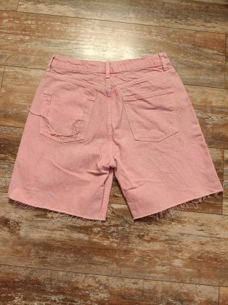 Shorts rosa denim Zara