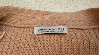 Jersey mujer Stradivarius marron claro