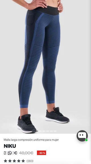 Mallas Hoko Niku Talla S Negro Gris