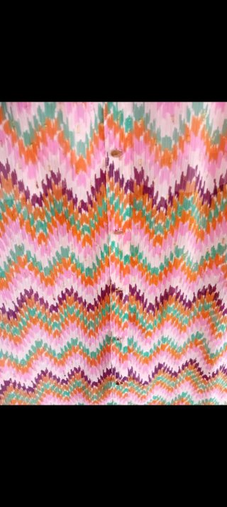 Falda larga Naf Naf verano estampado zig-zag