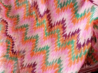 Falda larga Naf Naf verano estampado zig-zag